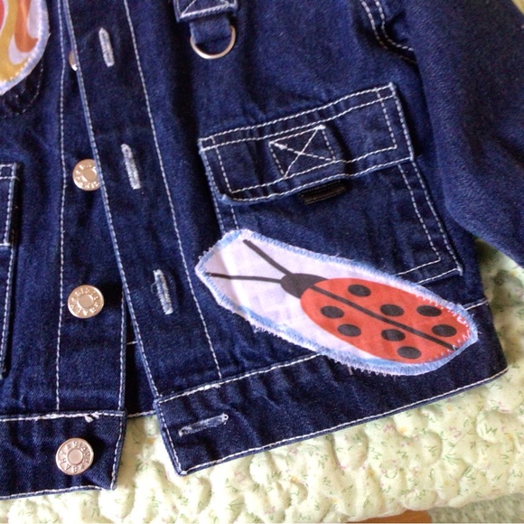 Denim upcycled jacket - Picture 4 of 6